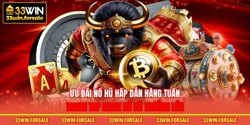 Ưu đãi Nổ hũ hấp dẫn hàng tuần trong Top game Nổ hũ thưởng lớn